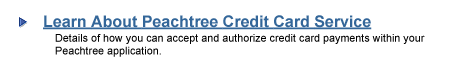 Learn About Peachtree Credit Card Service